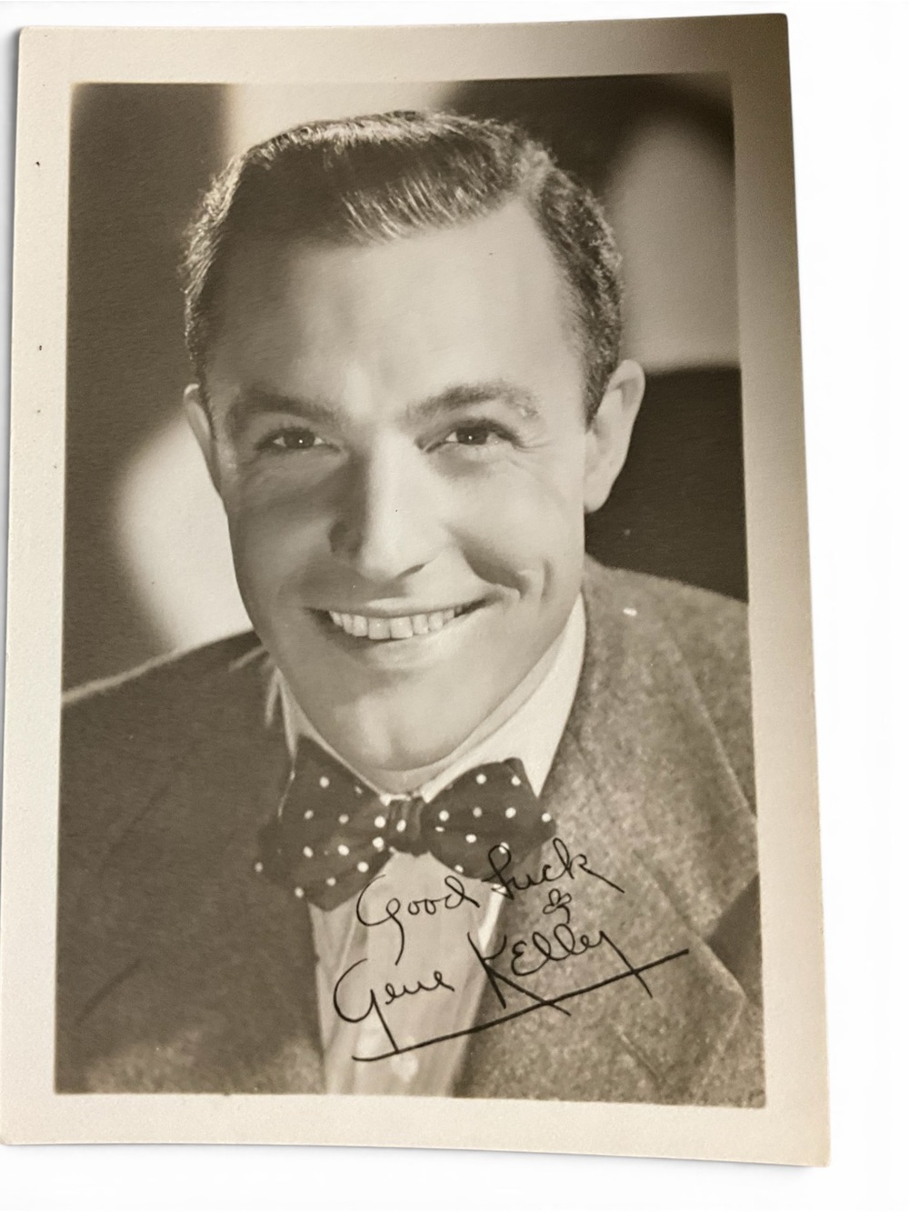 Vintage Gene Kelly Publicity Photograph Facsimile Signature & Presentation Frame